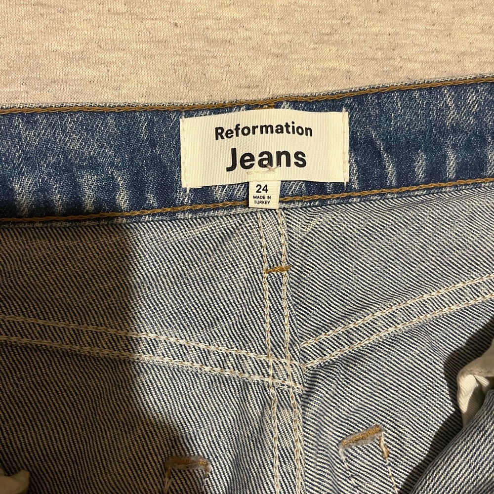 Reformation Cynthia Blue Jeans - Picture 1 of 5